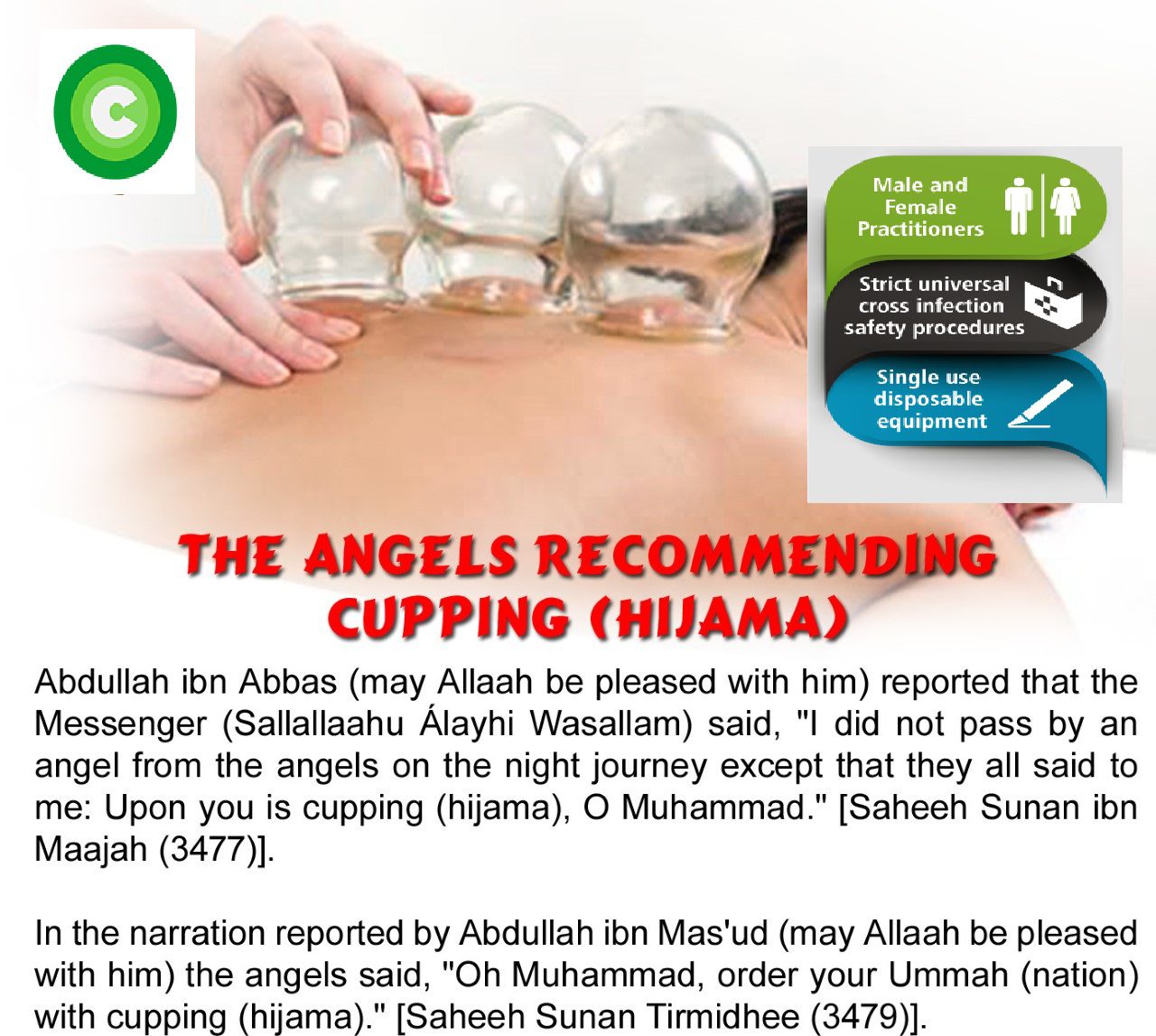 angle recommended hijama
